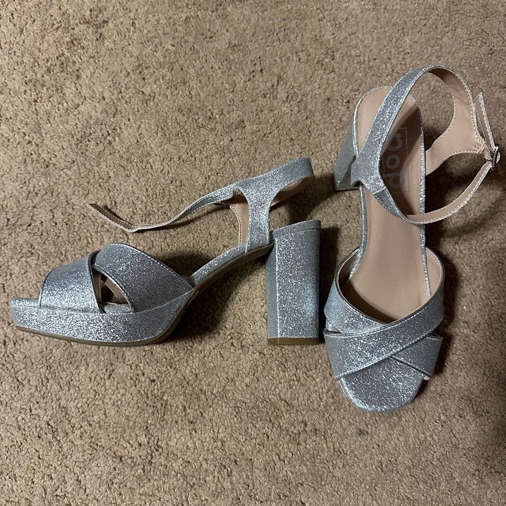 Silver heels